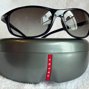 Prada Sport Sunglasses Navy Wraparound SPS05M 0AL-3M1 Vintage 2011